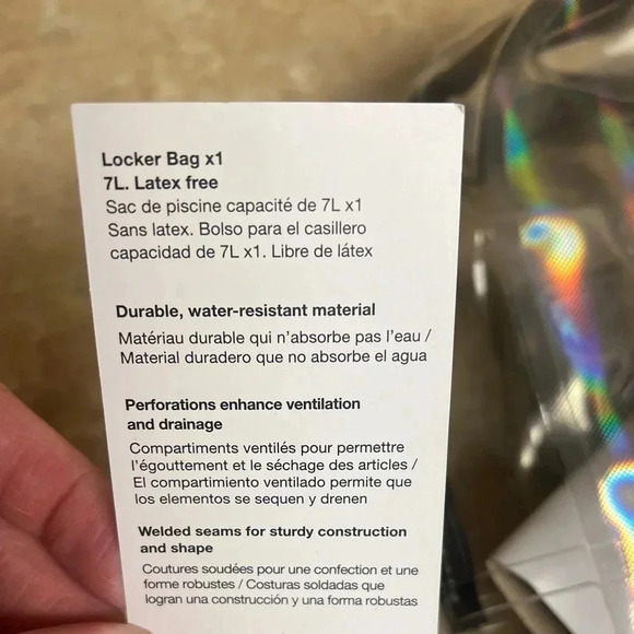 Nike Swim 7 L Locker Bag Transparent Bag Unisex - Picture 8 of 11